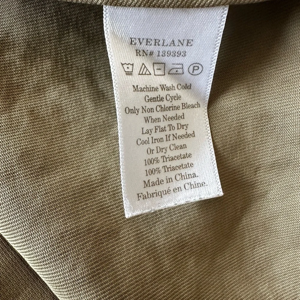 Everlane Army Green Midi Dress - Picture 7 of 8